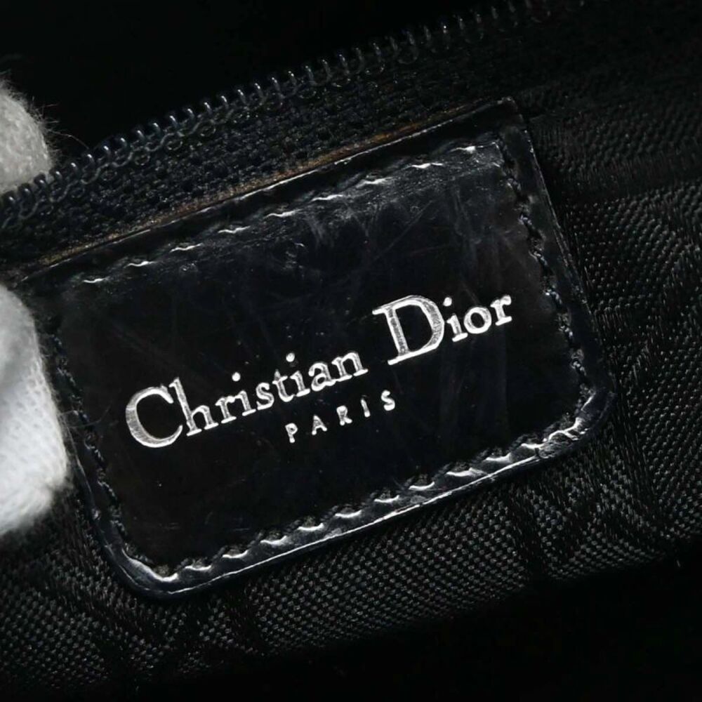 Christian Dior Vintage Lady Dior Cannage Quilt Denim Black Denim_Jeans Handbag - Picture 13 of 15